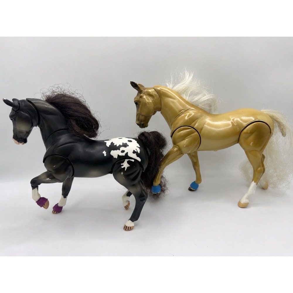 Vintage Breyer Pony Gals 12" Fully Jointed Poseable Horse Figures Lot of 2